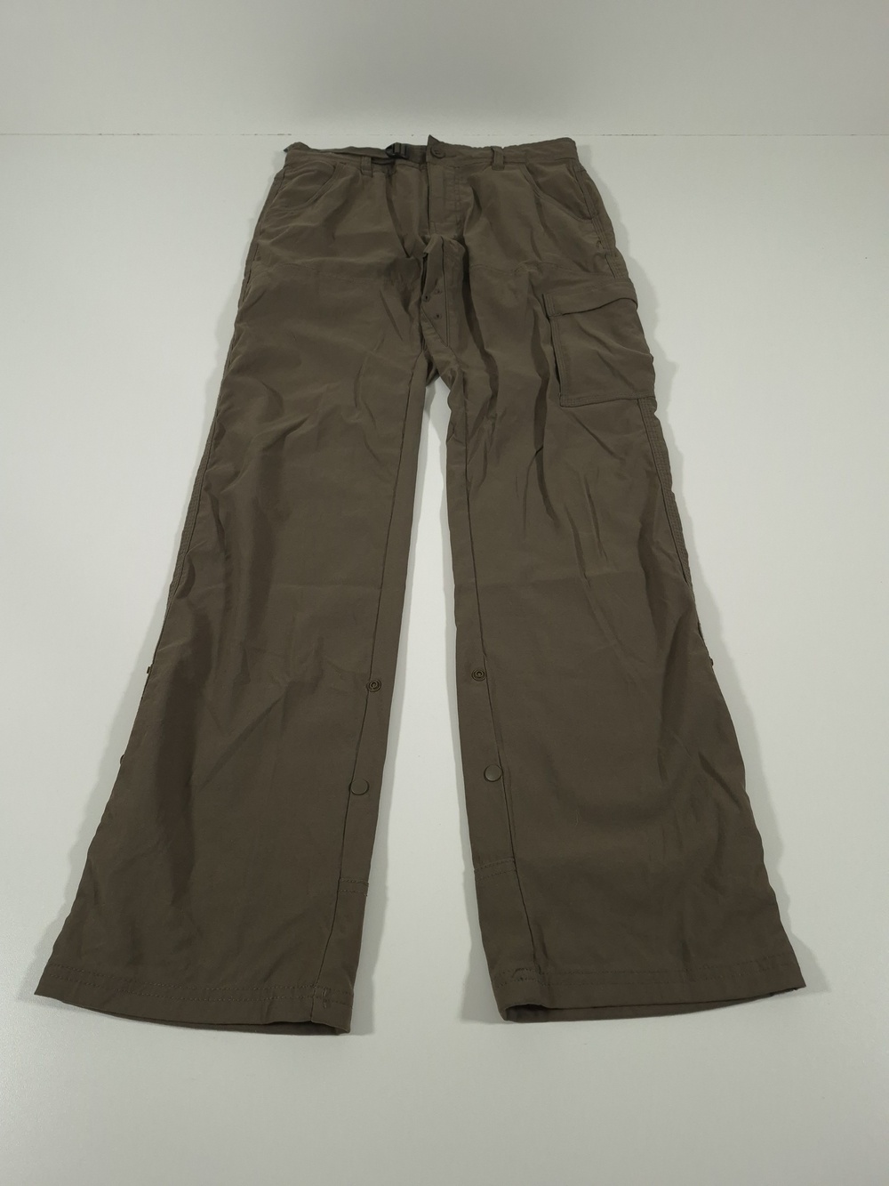 PrAna Zion Stretch Pants Mens 30x32 Brown Hiking Cargo Adjustable Waist Stretch